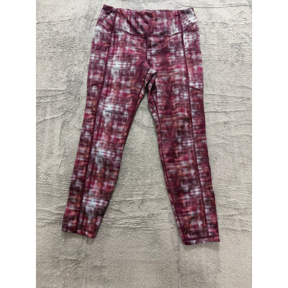 Pro Player Womens M Maroon Printed Athletic Leggings‎ Athleisure Casual - Picture 2 of 8